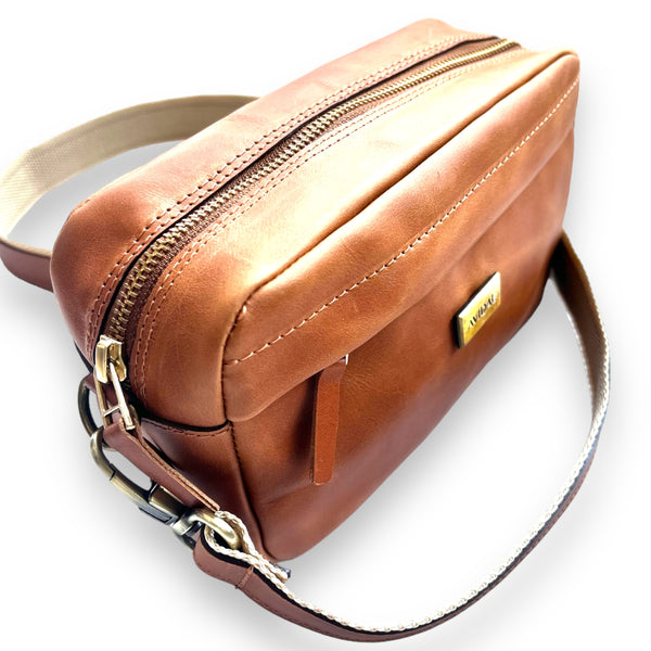 Cartera de Cuero Arrallán Café