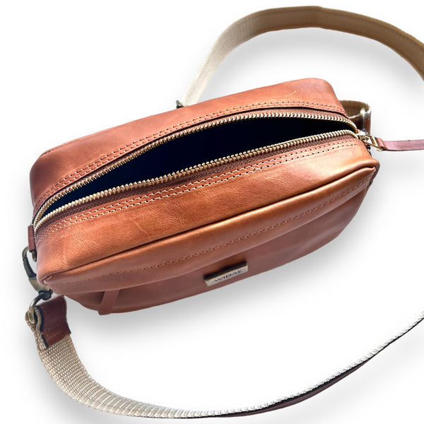 Cartera de Cuero Arrallán Café