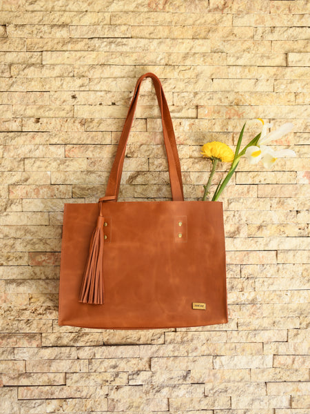 Cartera de Cuero Cala Café
