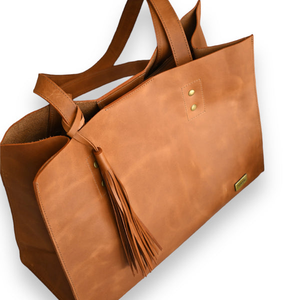 Cartera de Cuero Cala Café