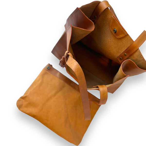 Cartera de Cuero Cala Café