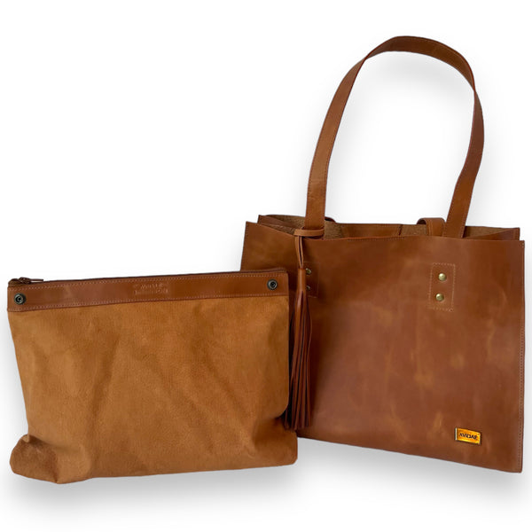 Cartera de Cuero Cala Café
