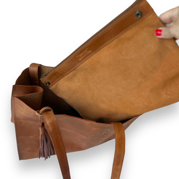 Cartera de Cuero Cala Café