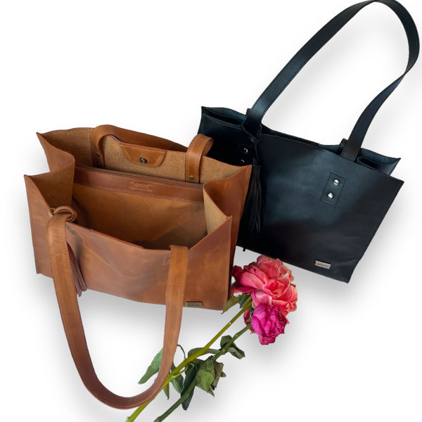 Cartera de Cuero Cala Café