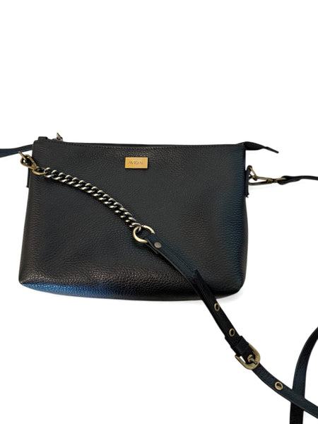 Cartera Gardenia Negra Grano