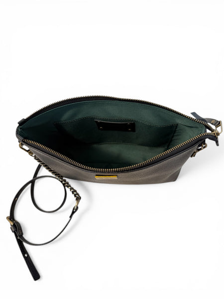 Cartera Gardenia Negra Grano