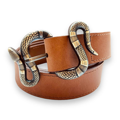 Cinturón Serpiente Camel