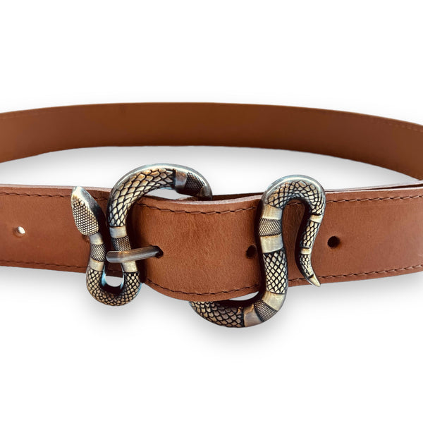Cinturón Serpiente Camel