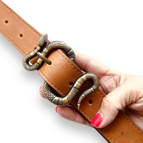 Cinturón Serpiente Camel