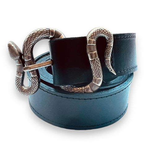 Cinturón Serpiente Negro