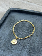 Pulsera Corazón Protector Baño Oro