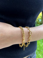 Pulsera Cadena Lulú Acero Baño Oro