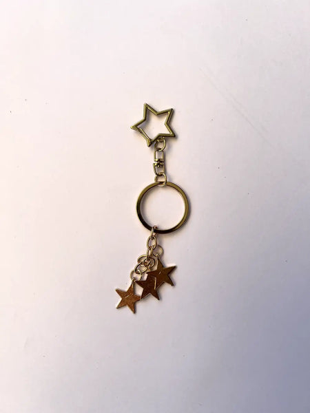 Llavero 3 Estrellas Dorado