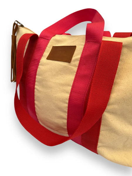 Bolso Agata Crudo Rojo-Fucsia