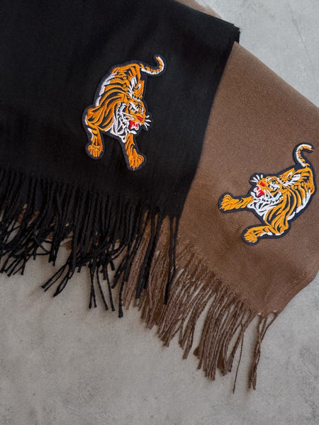 Bufanda Tigre en Negro