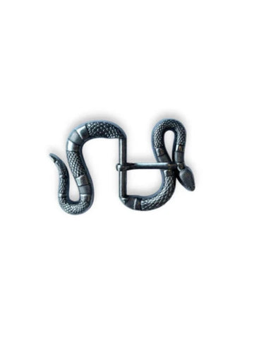 Hebilla Serpiente Plateada