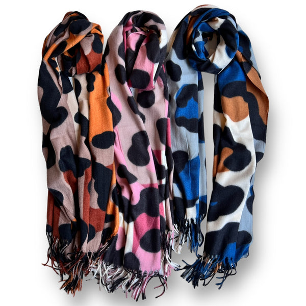 Bufanda Guepardo Animal Print Camel