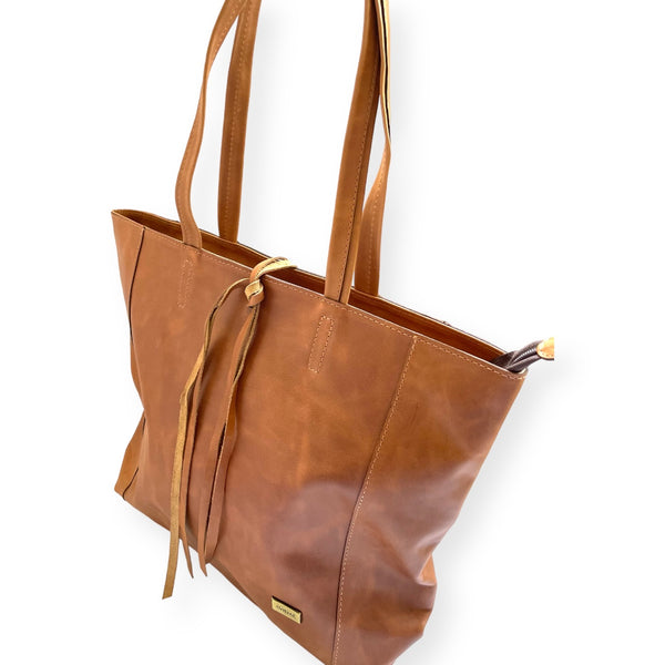 Cartera de Cuero Lazo Café
