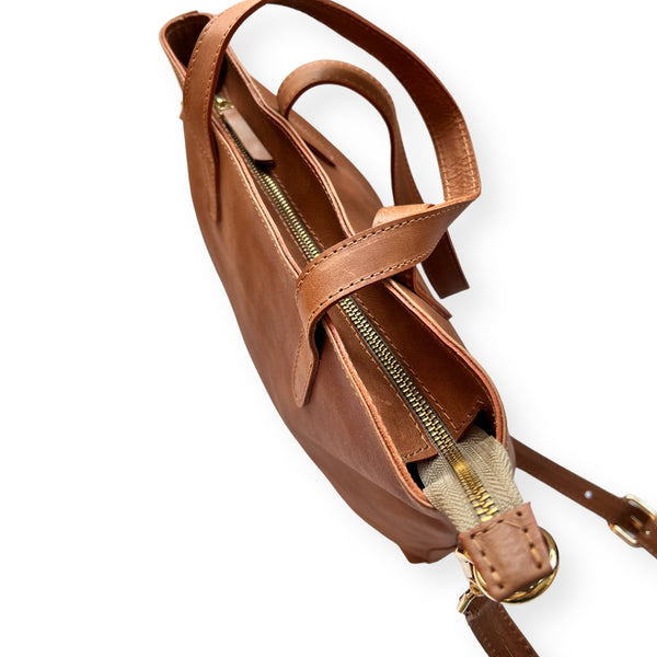 Cartera de Cuero Alba Café
