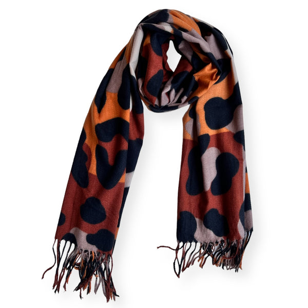 Bufanda Guepardo Animal Print Camel